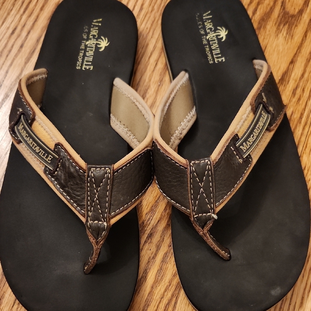 Margaritaville Brown Flip Flops for Men